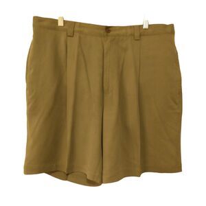 Tommy bahama silk shorts mens 38 brown pleated relaxed fit tropic of dress